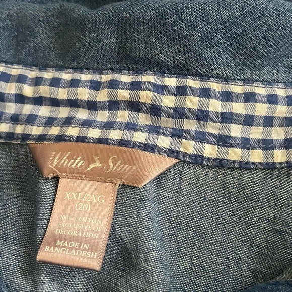 Embroidered Denim Shirt - Picture 8 of 8